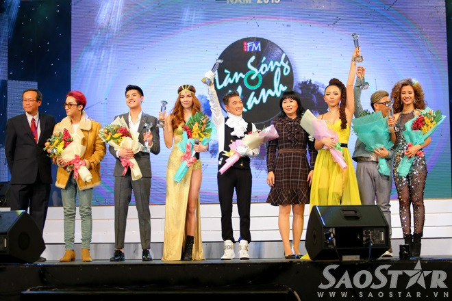 Ngoài Sơn Tùng M-TP, Top 5 ca sĩ được yêu thích nhất ở bảng Top hit còn có Đông Nhi, Trung Quân Idol, Tóc Tiên và Noo Phước Thịnh. Trong khi, Dự án âm nhạc của năm cũng gọi tên Chuyện tình Maldives của Noo Phước Thịnh. Riêng Top 5 ca sĩ được yêu thích nhất ở bảng Vàng lần lượt vinh danh Hồ Ngọc Hà, Lệ Quyên, Cẩm Ly, Đàm Vĩnh Hưng và Tuấn Hưng.