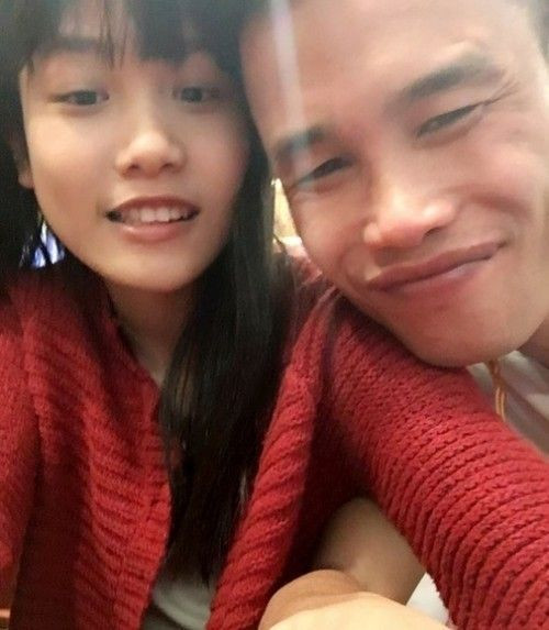 Hiệp Gà và con gái rất thân nhau.