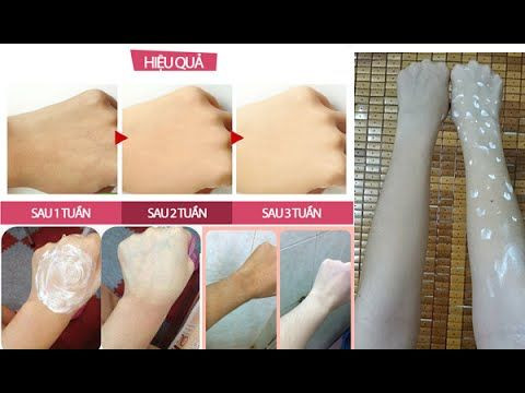 Quảng cáo tác dụng kì diệu của kem làm trắng siêu tốc.