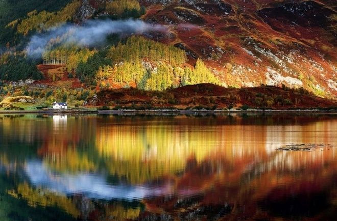 Mùa thu ở vùng nông thôn Scotland không quá rực rỡ nhưng vẫn khiến du khách say lòng.