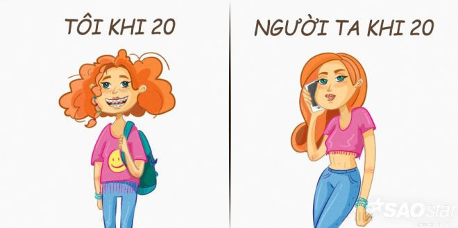 Bạn luôn nghĩ mình của thì hiện tại là sành điệu, cho tới khi ngó sang cô bạn bằng tuổi nhà kế bên...