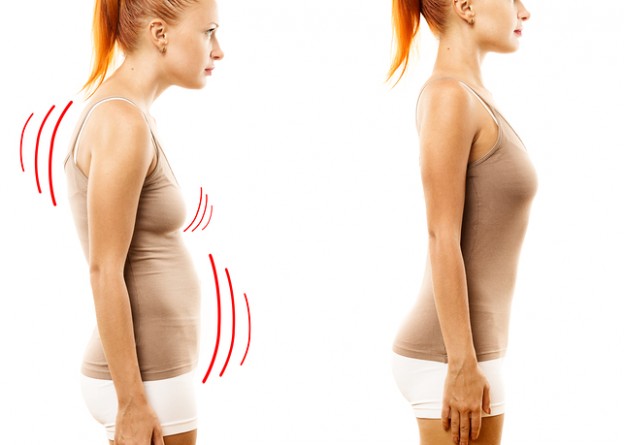 Tư thế đứng thẳng giúp bạn trông cao hơn khi cúi người. 