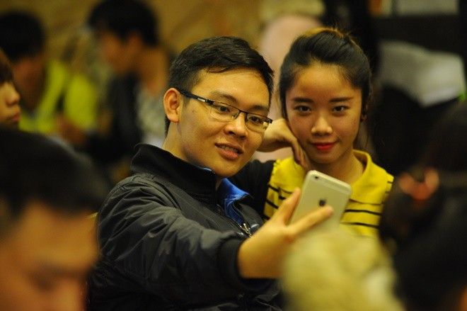 Nhiều thí sinh tỏ ra rất thoải mái.