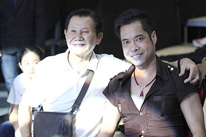 Ông bầu Lê Duy Ngọc và ca sĩ Ngọc Sơn.