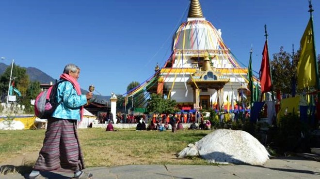 Memorial Chorten Monastery in Thimphu. (Credit: Prakash Mathema/AFP/Getty)