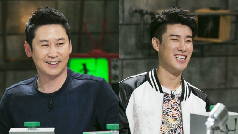 Shin Dong Yup cùng rapper San E là MC chương trình.