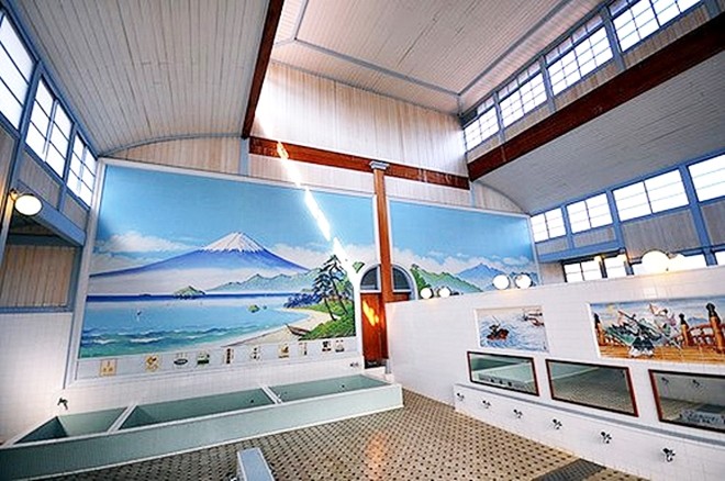 Sento hiện đại được trang trí đẹp mắt. 