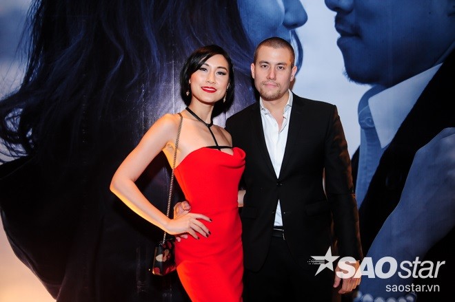 Kathy Uyên và bạn trai tây.