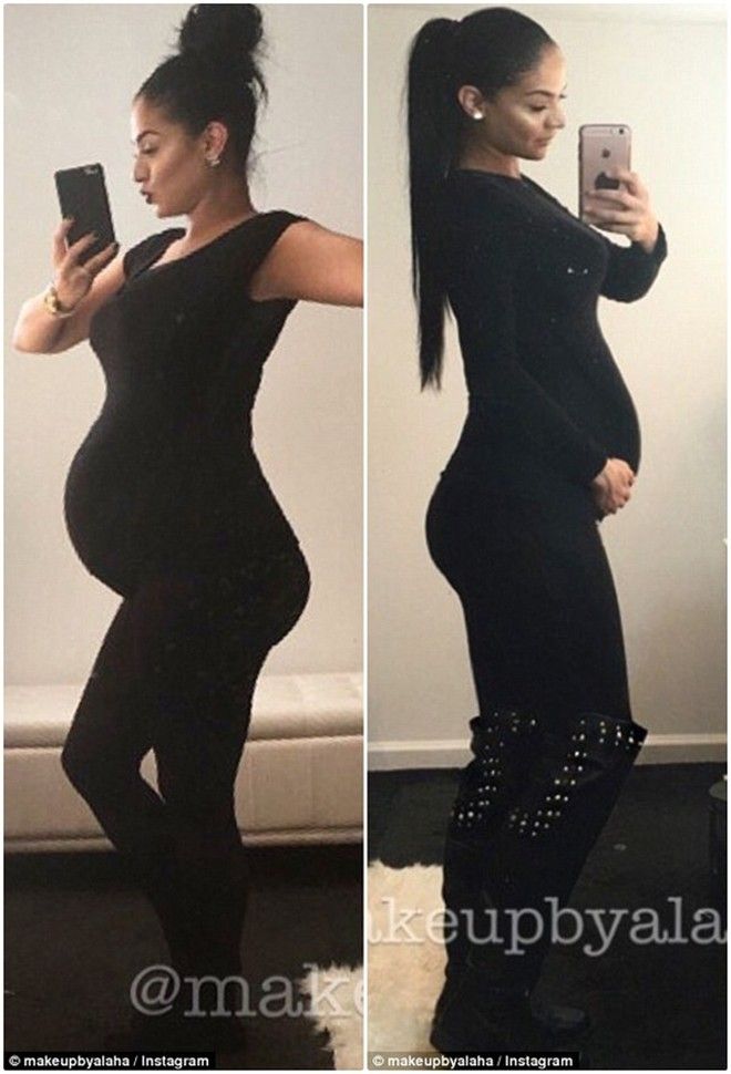 Alaha trong thời kỳ mang thai đã tăng cân đáng kể.