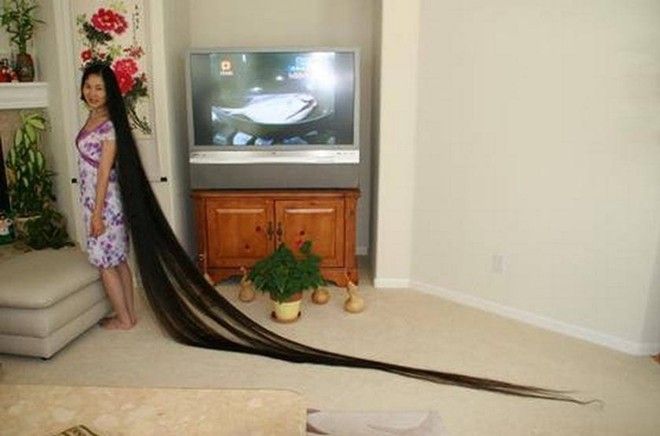 Bạn có nghĩ Rapunzel chỉ là tưởng tượng, vậy bạn đã sai rồi. Xie Quiping, một phụ nữ đến từ Trung Quốc đã nuôi tóc của mình đạt đến độ dài 18.554 feet (2004) và giữ kỉ lục “người phụ nữ có tóc dài nhất thế giới”. Cô bắt đầu nảy sinh ý đinh “chơi trội” này từ năm 1973, tức năm cô 13 tuổi. Và đến nay, mái tóc 31 tuổi này trông vẫn rất khỏe mạnh nhưng cô phải dành nhiều thời gian để chải tóc và chăm sóc “con cưng” của mình.