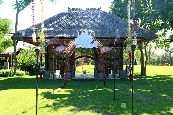 Khung cảnh nơi tổ chức tiệc cưới của Ngô - Lưu. Đám cưới của họ sẽ diễn ra vào chiều nay (20/3) tại resort Ayana, đảo Bali (Indonesia).