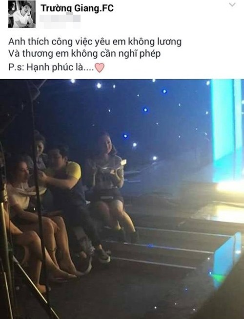 Các fan có dịp bấn loạn trước hình ảnh Trường Giang đang đút thức ăn cho bạn gái Nhã Phương.