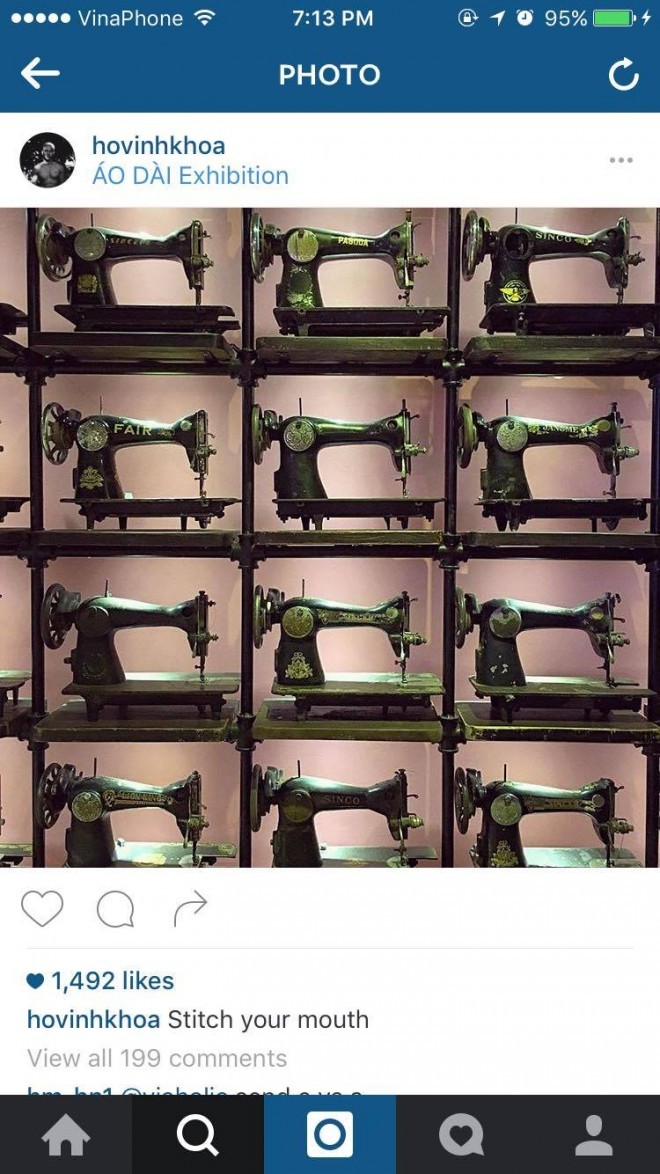 Hình ảnh được Hồ Vĩnh Khoa đăng lên sau sự cố bất ngờ.