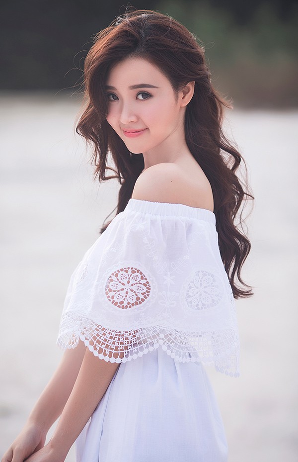 Nữ diễn viên luôn ghi điểm bởi vẻ đẹp thuần khiết, trong sáng.