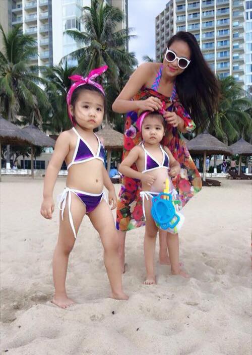 Duyên Anh đang là mẹ đơn thân của hai cô công chúa sinh đôi được gần 5 tuổi.