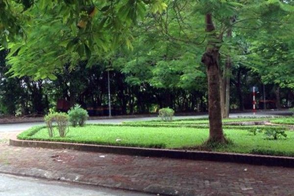 Sân chơi nơi cháu bé 3 tuổi bị bắt cóc.