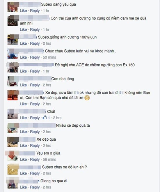 Rất nhiều người hâm mộ dành nhiều lời khen cho xe của Subeo rất đẹp.