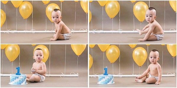 Những khoảnh khắc không thể yêu hơn như thiên thần của bé Ricky.