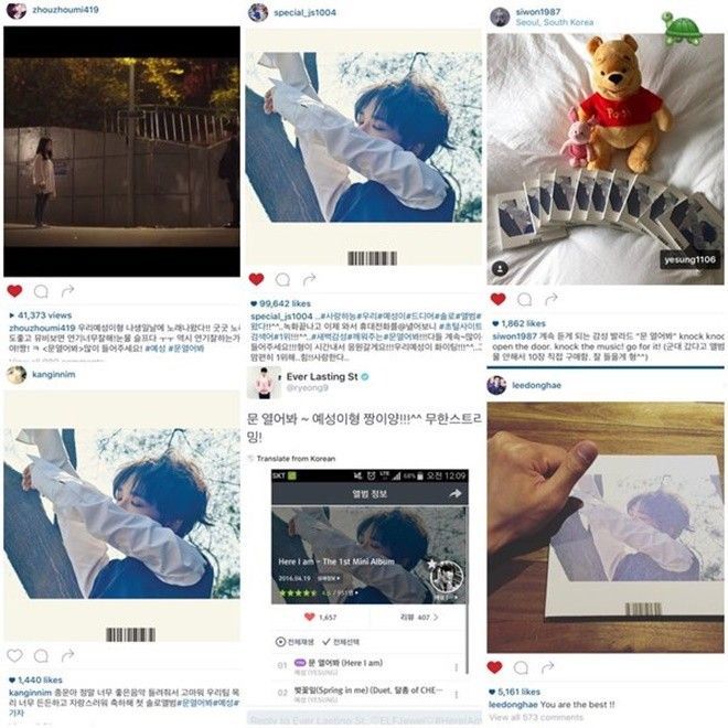 Các thành viên SuJu lần lượt lên tiếng động viên Yesung trên trang cá nhân. Siwon và Donghae mặc dù đang nhập ngũ nhưng cũng "tranh thủ" ủng hộ người anh em của mình.