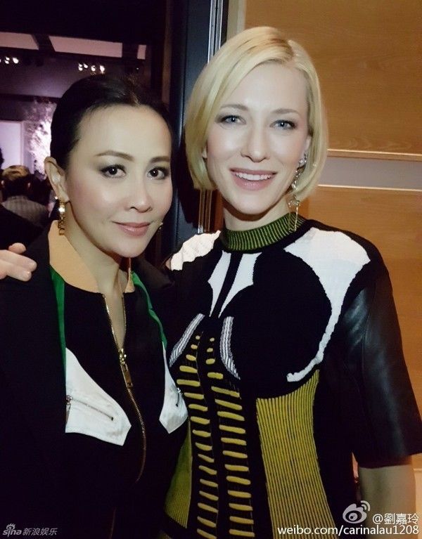 Lưu Gia Linh và Cate Blanchett.