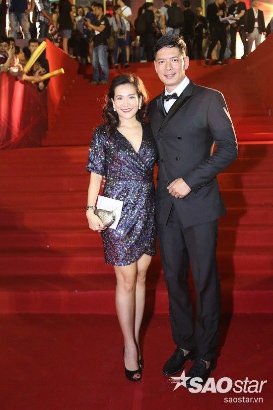 MC Bình Minh và bà xã Anh Thơ.