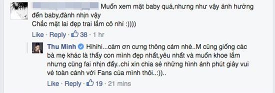 Thu Minh trả lời lý do vì sao muốn giữ kín hình ảnh con trai với công chúng.
