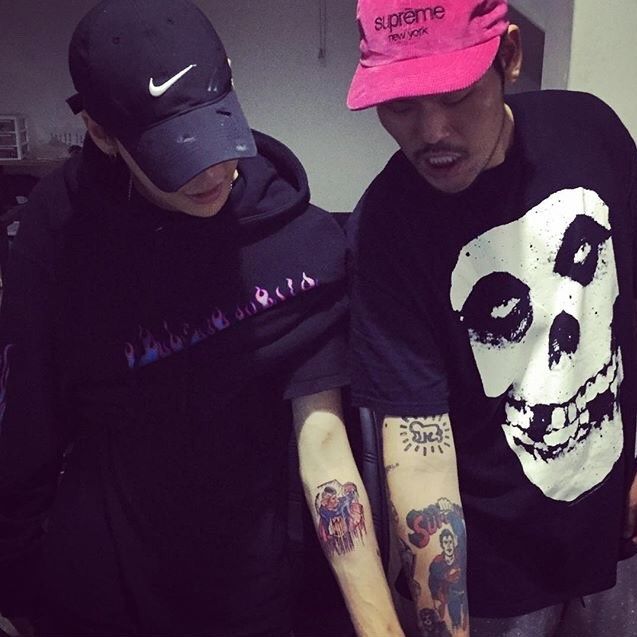 ONE sớm thể hiện chất hiphop trong mình với những hình xăm cá tính