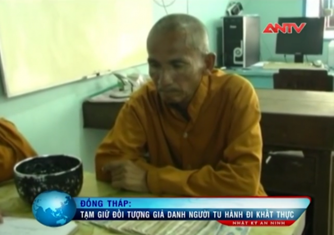 Một trường hợp giả làm sư đã bị điều tra 