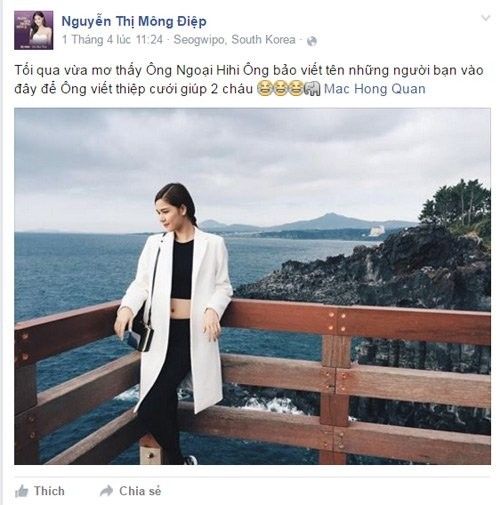 Kỳ Hân thường xuyên đăng tải trạng thái "úp mở" về chuyện làm đám cưới với chân sút Việt Kiều