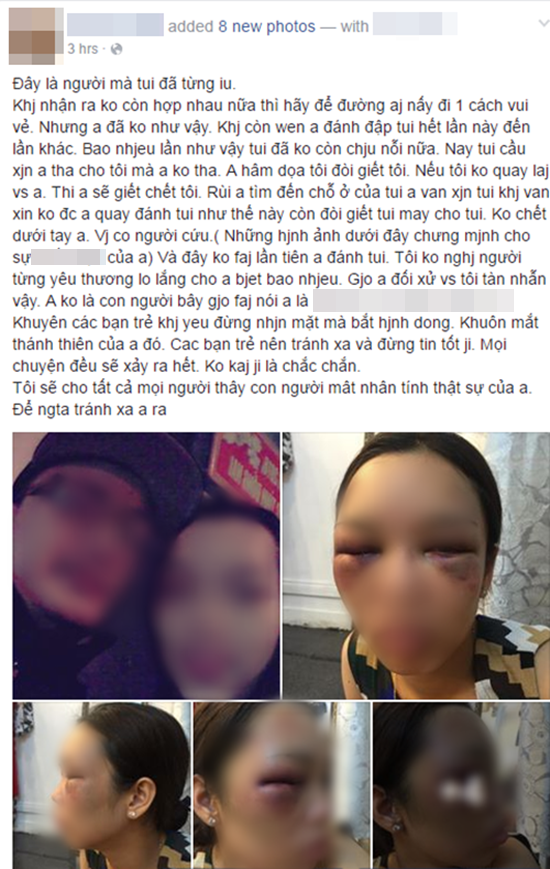 Dòng chia sẻ của M.P trên facebook - (Ảnh chụp màn hình).