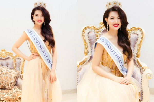 Mai Ngân đăng quang Hoa hậu Đông Nam Á 2016.