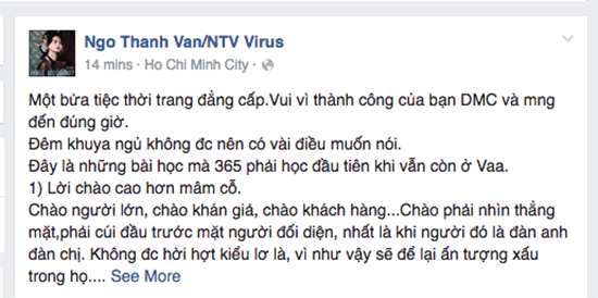 Ngô Thanh Vân viết tâm thư dài và cảm thấy khó ngủ vì những điều nhỏ nhặt.