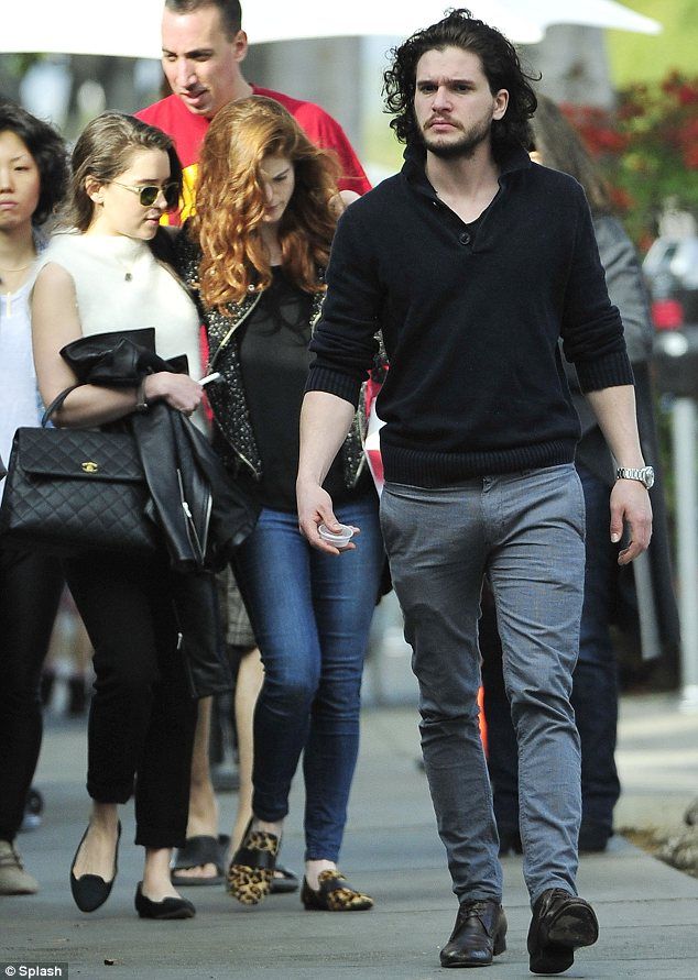 emilia clarke kit harrington rose leslie 1