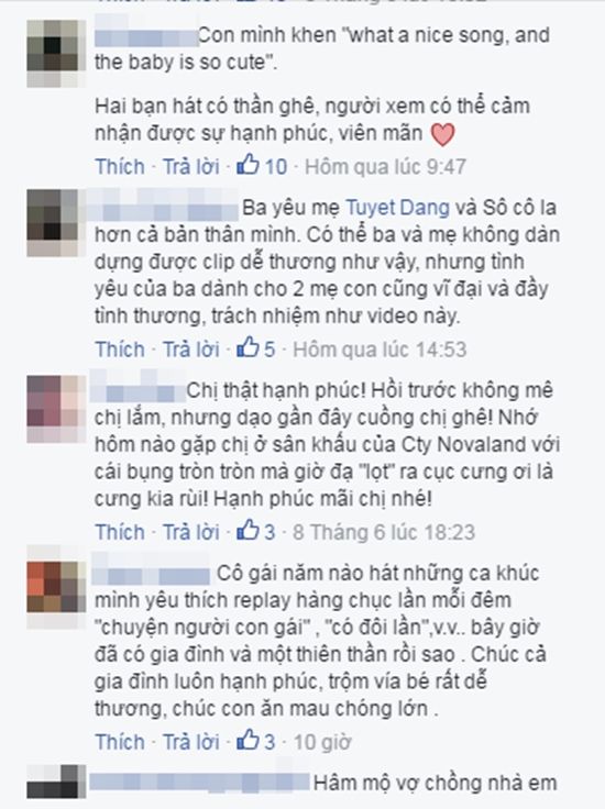 Cư dân mạng chia sẻ tình cảm dành cho bản cover ngọt ngào của Phương Vy và chồng Tây.