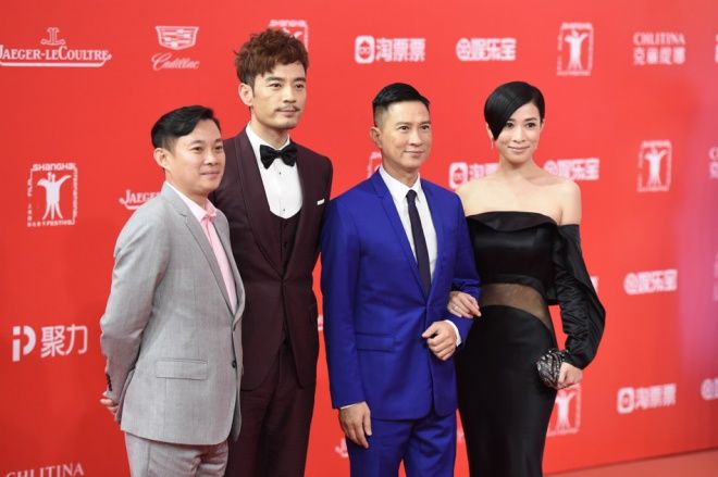 Xa Thi Mạn cùng tài tử Trương Gia Huy.