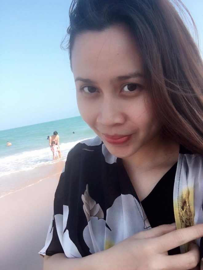 Lưu Hương Giang tự tin khoe mặt mộc trong giai đoạn cuối thai kỳ.