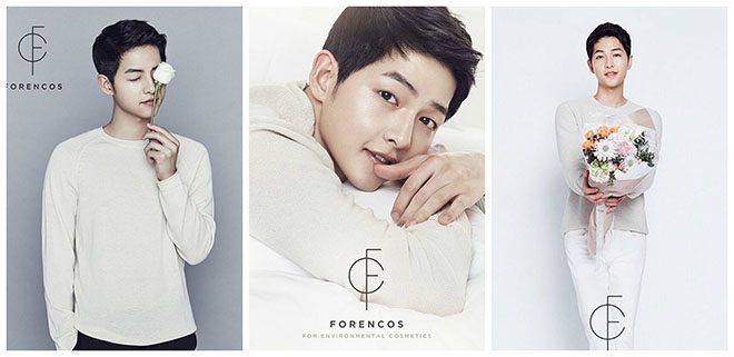 Nổi tiếng với làn da đẹp không tì vết, không lạ khi Song Joong Ki liên tiếp nhận được lời mời làm gương mặt đại diện cho các hãng mỹ phẩm.