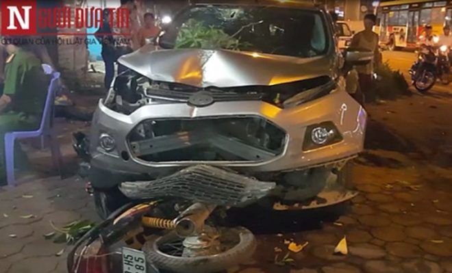 Hiện trường vụ tai nạn.