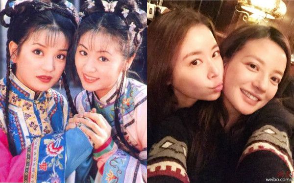 Không chỉ trong phim mà ngoài đời, hai nàng cách cách vẫn rất thân thiết với nhau.