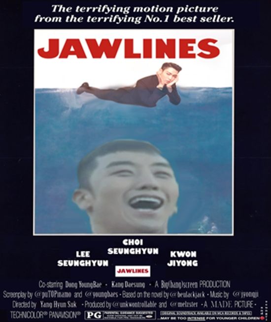 Tác phẩm kinh dị Hàm cá mập với sự tham gia diễn xuất của "cá mập" Seung Ri và chàng trai có kinh nghiệm thám hiểm biển khơi Quint T.O.P.