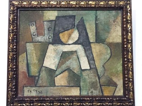 ... và bức tranh được đề tên tác giả Tạ Tỵ trong triển lãm