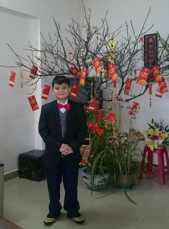 Khải An sinh năm 2006 và mới chỉ học lớp 4