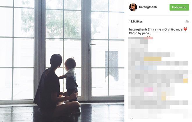 Ngay sau đó, Tăng Thanh Hà lấy lại bức ảnh bà đăng tải lên trang cá nhân của mình.