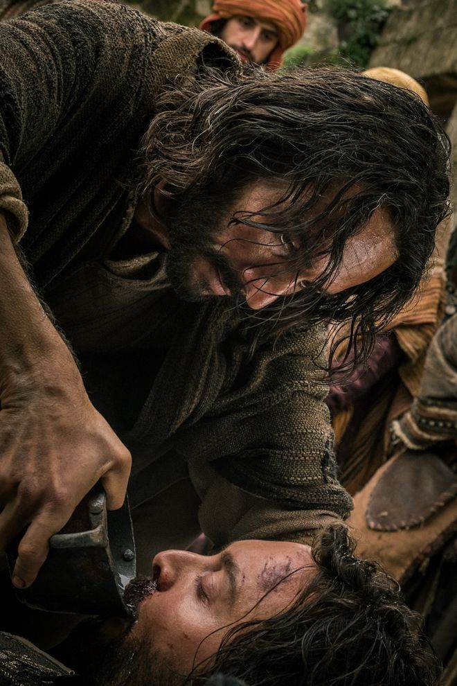 Rodrigo Santoro plays Jesus and Jack Huston plays Judah Ben-Hur in Ben-Hur from Paramount Pictures and Metro-Goldwyn-Mayer Pictures.