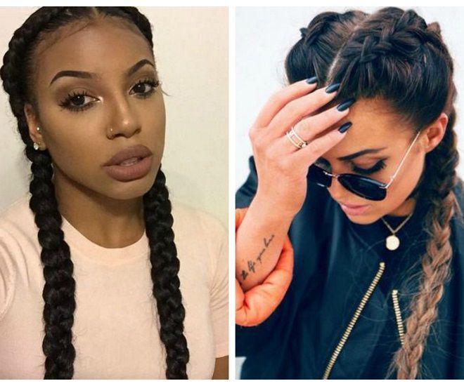 Style tóc này chủ yếu kết hợp với kiểu trang điểm “lông mày cong-da nâu- môi tều”- xu hướng trang điểm đang chinh phục các tín đố làm đẹp trên thế giới.