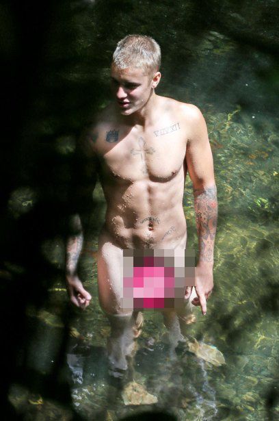 Hình ảnh nude của Justin Bieber cách đây không lâu.