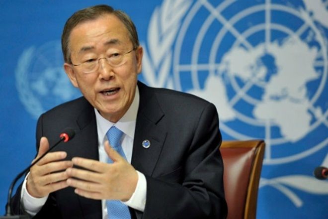 Tổng thư ký Liên Hợp Quốc Ban Ki-moon. Ảnh: medafricatimes