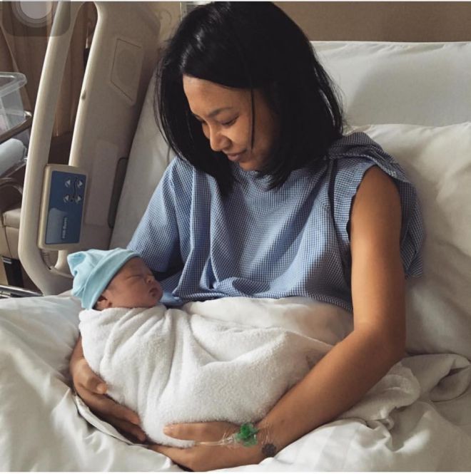 Con thứ hai của Thùy Minh được đặt tên là Midori.