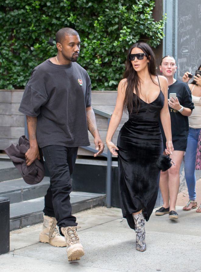 NEW YORK, NY - SEPTEMBER 14: Kim Kardashian and Kanye West are seen on September 14, 2016 in New York City. (Photo by Team GT/GC Images)
