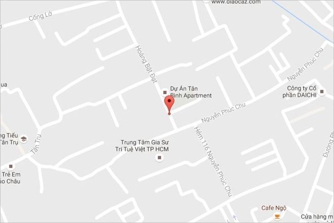 Vị trí nơi xảy ra vụ tai nạn lao động. Ảnh: Google Maps.